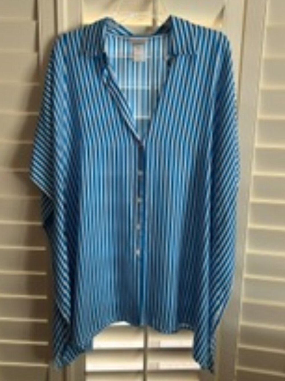 Tommy Bahama Striped Oversized Shirt/Beach Cover-up